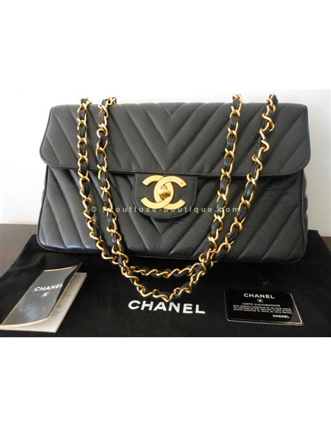 chanel jumbo chevron|Chanel jumbo resale.